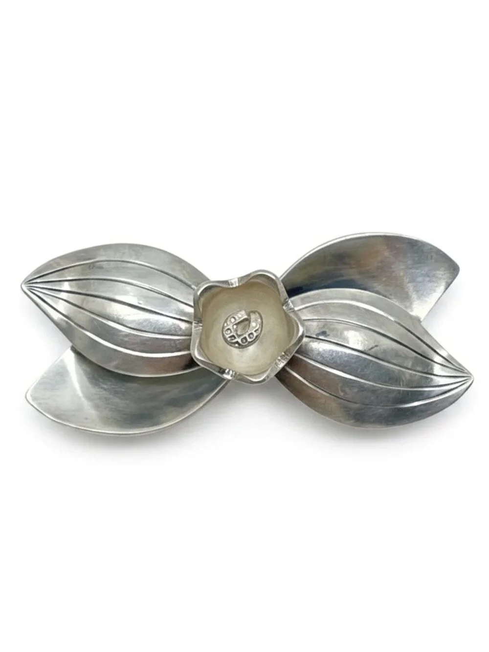 Vintage Heribert Engelbert Stigbert Sweden sterling silver flower brooch - GM125